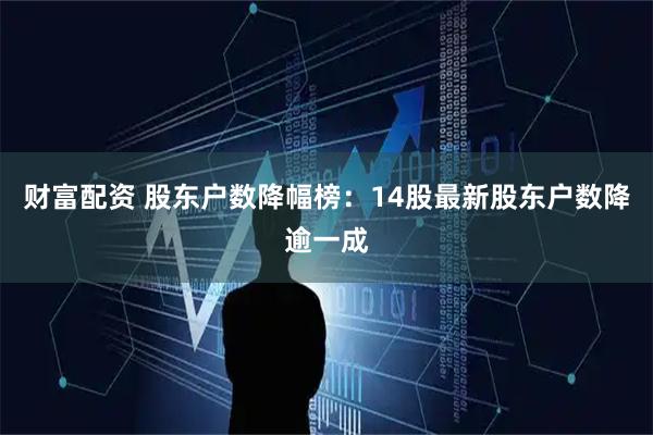 财富配资 股东户数降幅榜：14股最新股东户数降逾一成